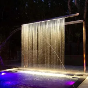 Rain Curtain Water Feature | Ondooe and Outdoor Fountains