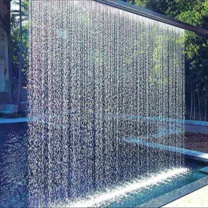 Rain Curtain Water Feature | Ondooe and Outdoor Fountains