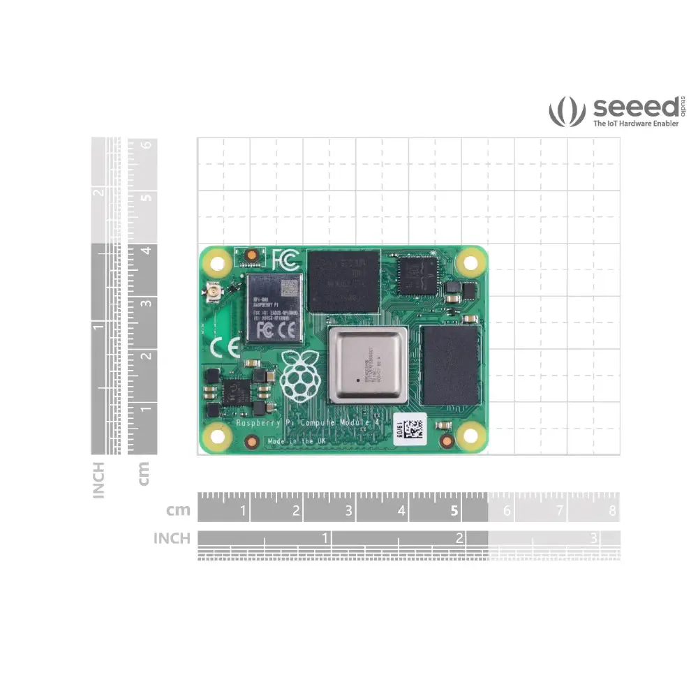 Raspberry Pi Compute Module 4 - 2GB RAM, 8GB eMMC, WiFi, Bluetooth (CM4102008)