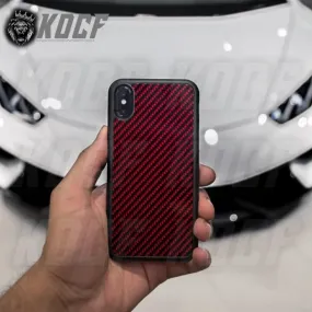 Red Carbon Fiber Case for many iPhone's