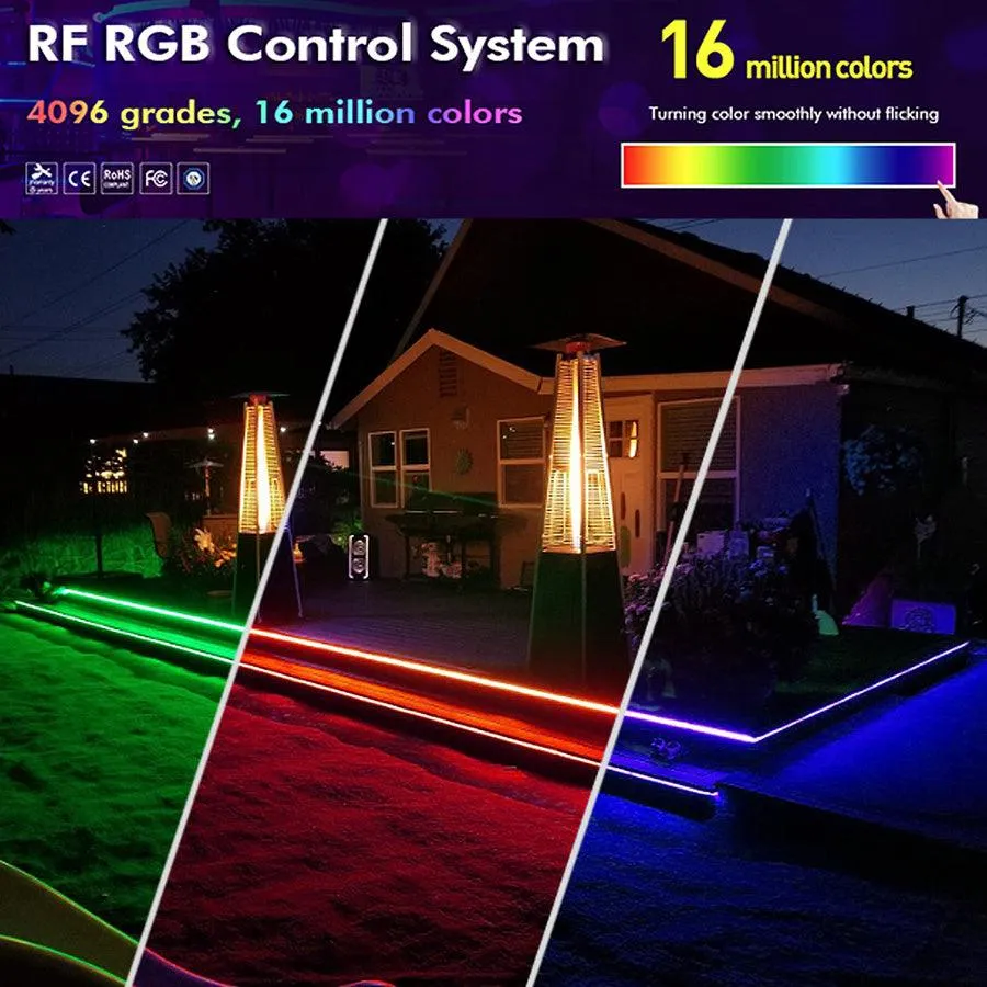 RGB Neon Flex 10x18mm 220V 240V WiFi Tuya APP LED controller with 24key Remote