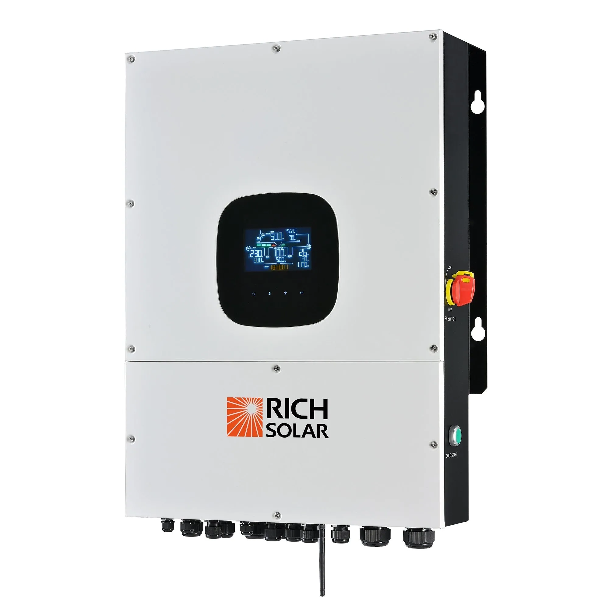 RICH SOLAR NOVA 12K PV Hybrid Inverter | All-In-One Solar Inverter | 12000W PV Input | 10000W Output | 48V 120/240V Split Phase PRE-ORDER