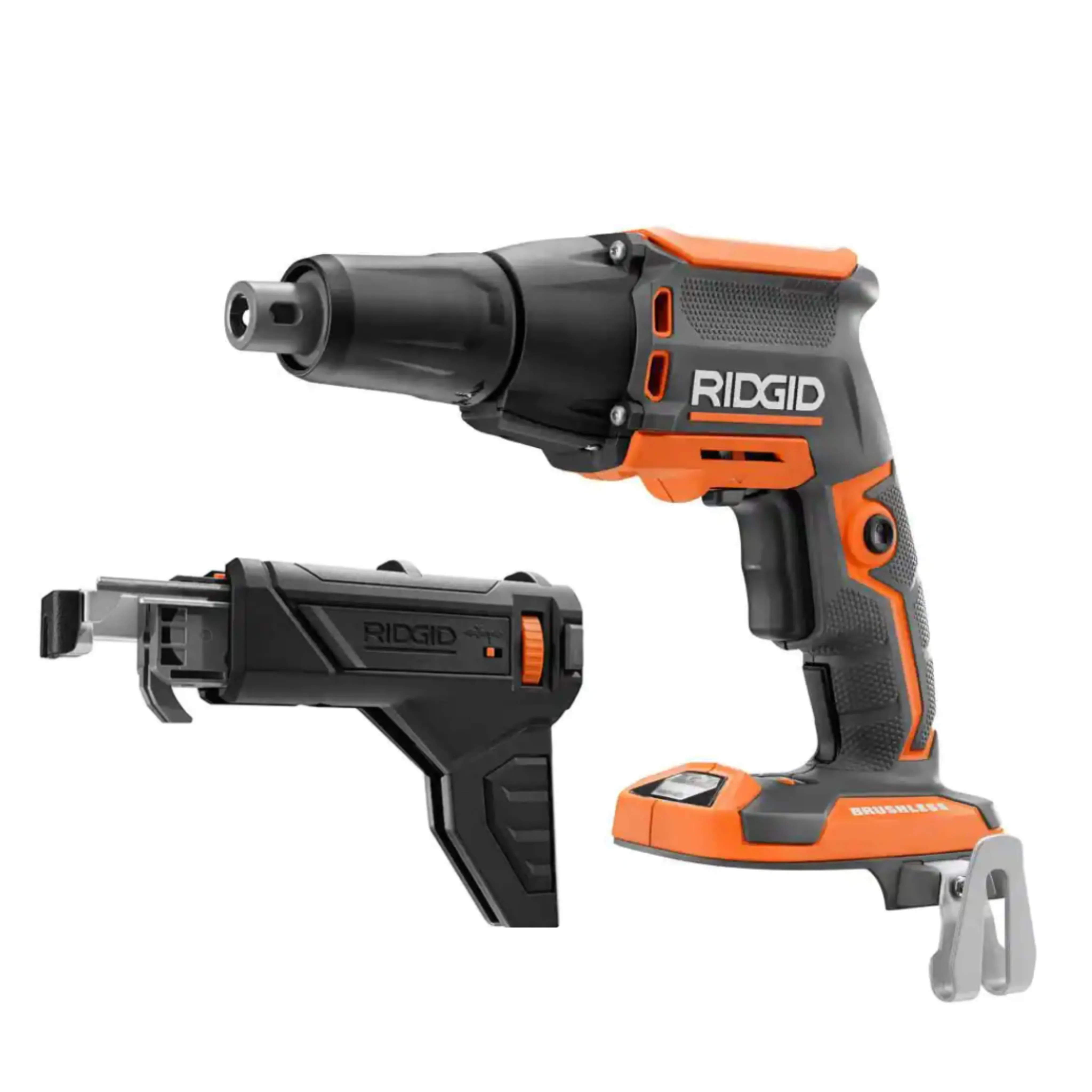 RIDGID 18V Brushless Cordless Drywall Screwdriver with Collated Attachment (Tool-Only) - Factory Reconditioned