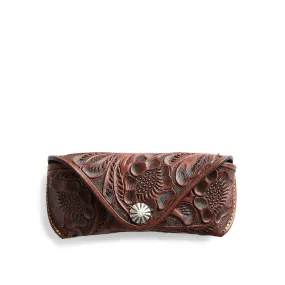 RRL Hand-Tooled Leather Eyeglass Case