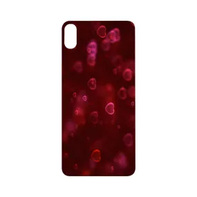 Rubber Case for iPhone XS Max (6.5") Red Heart sutom design