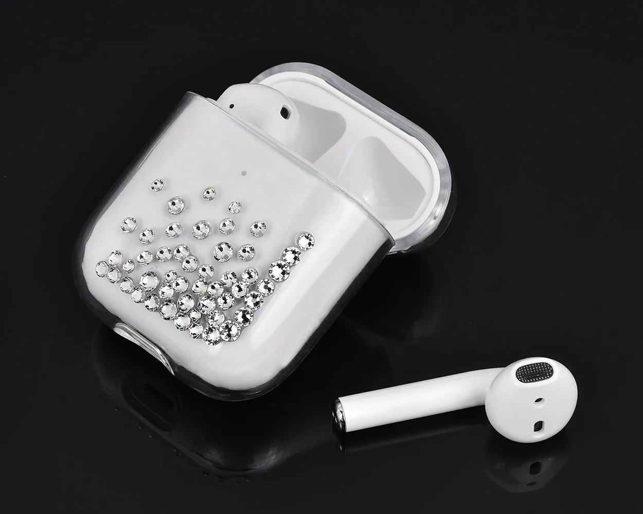 Rubble Bubble Bling Swarovski Crystal AirPods Case - Silver