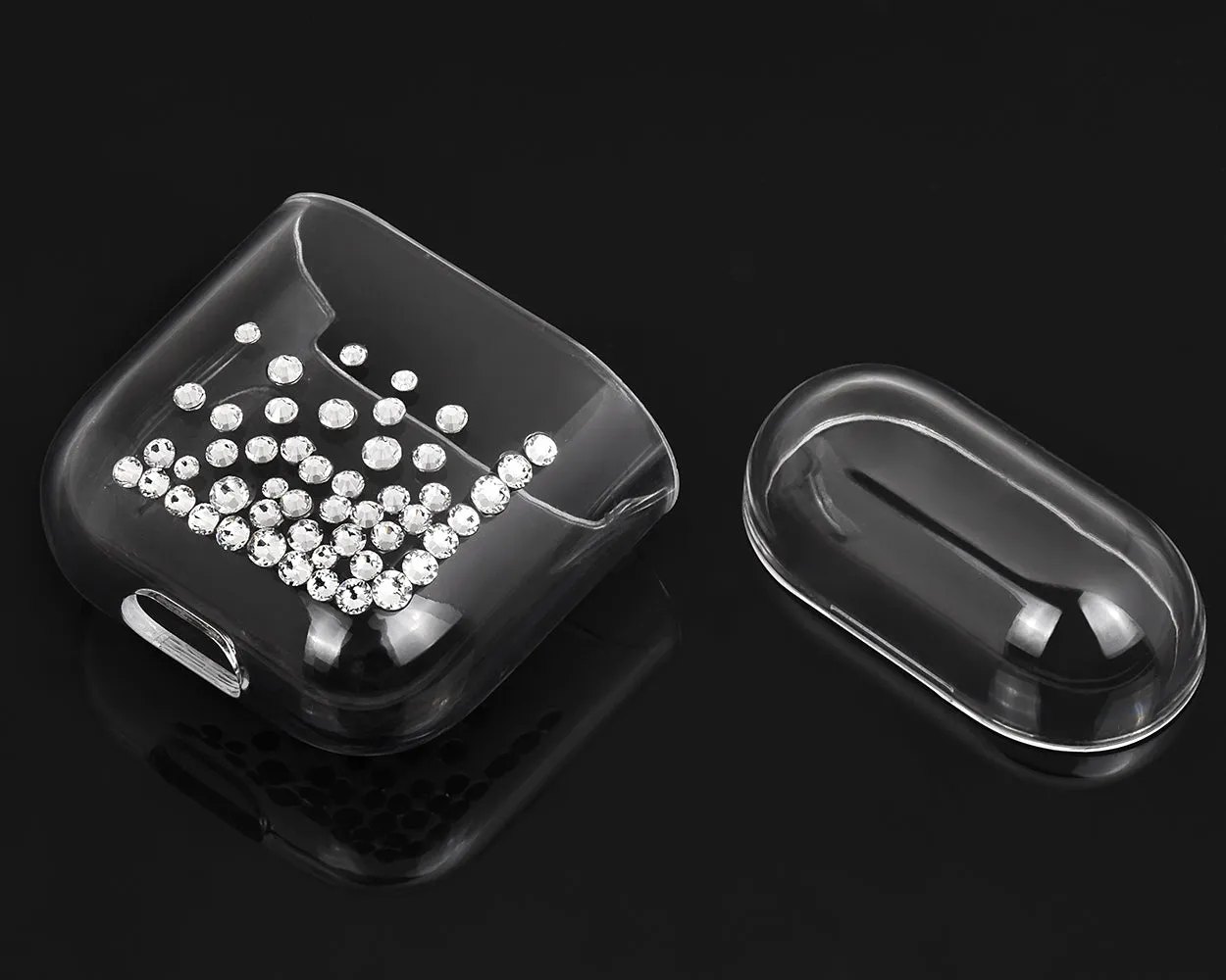 Rubble Bubble Bling Swarovski Crystal AirPods Case - Silver