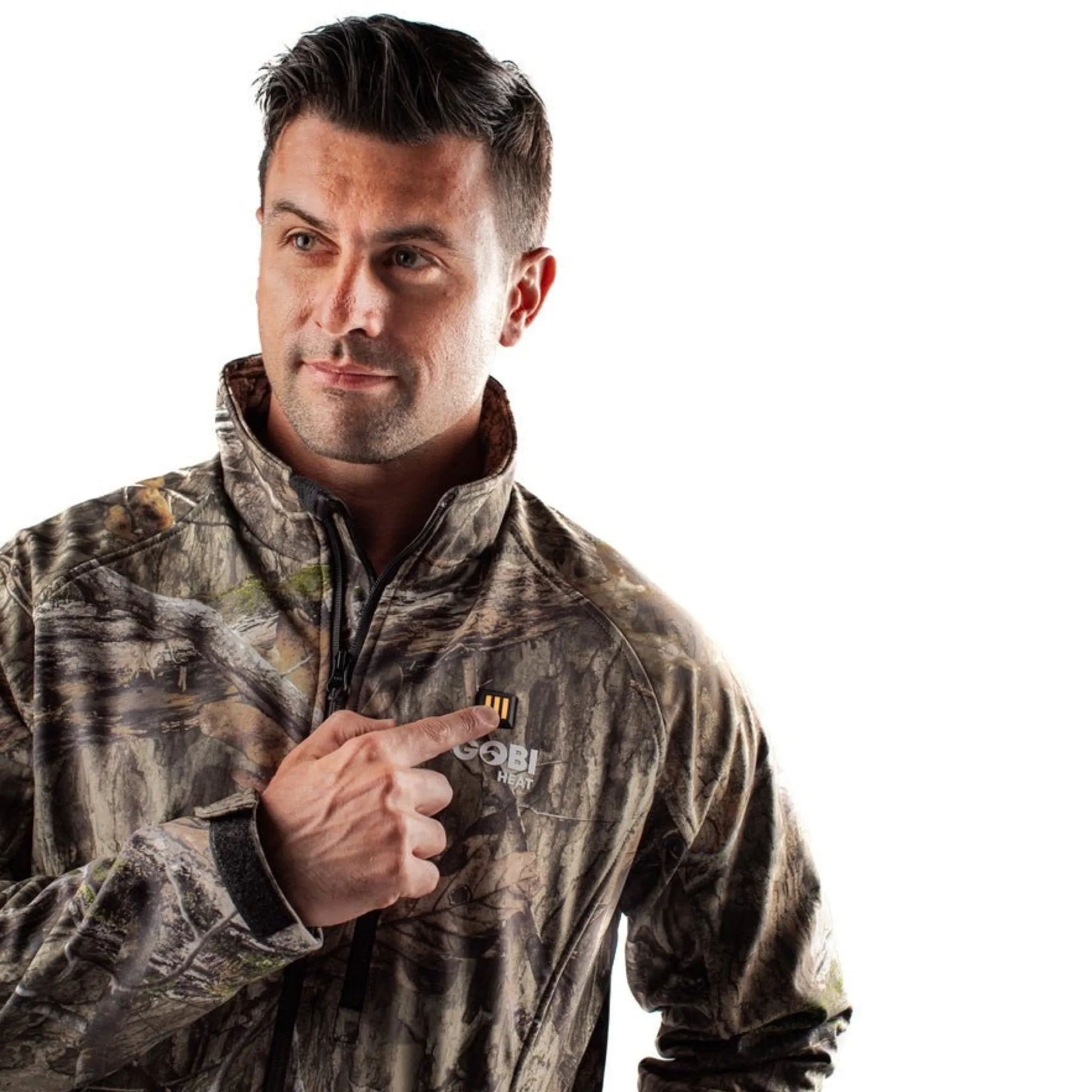 Sahara Heated Hunting Jacket - Mossy Oak Camo