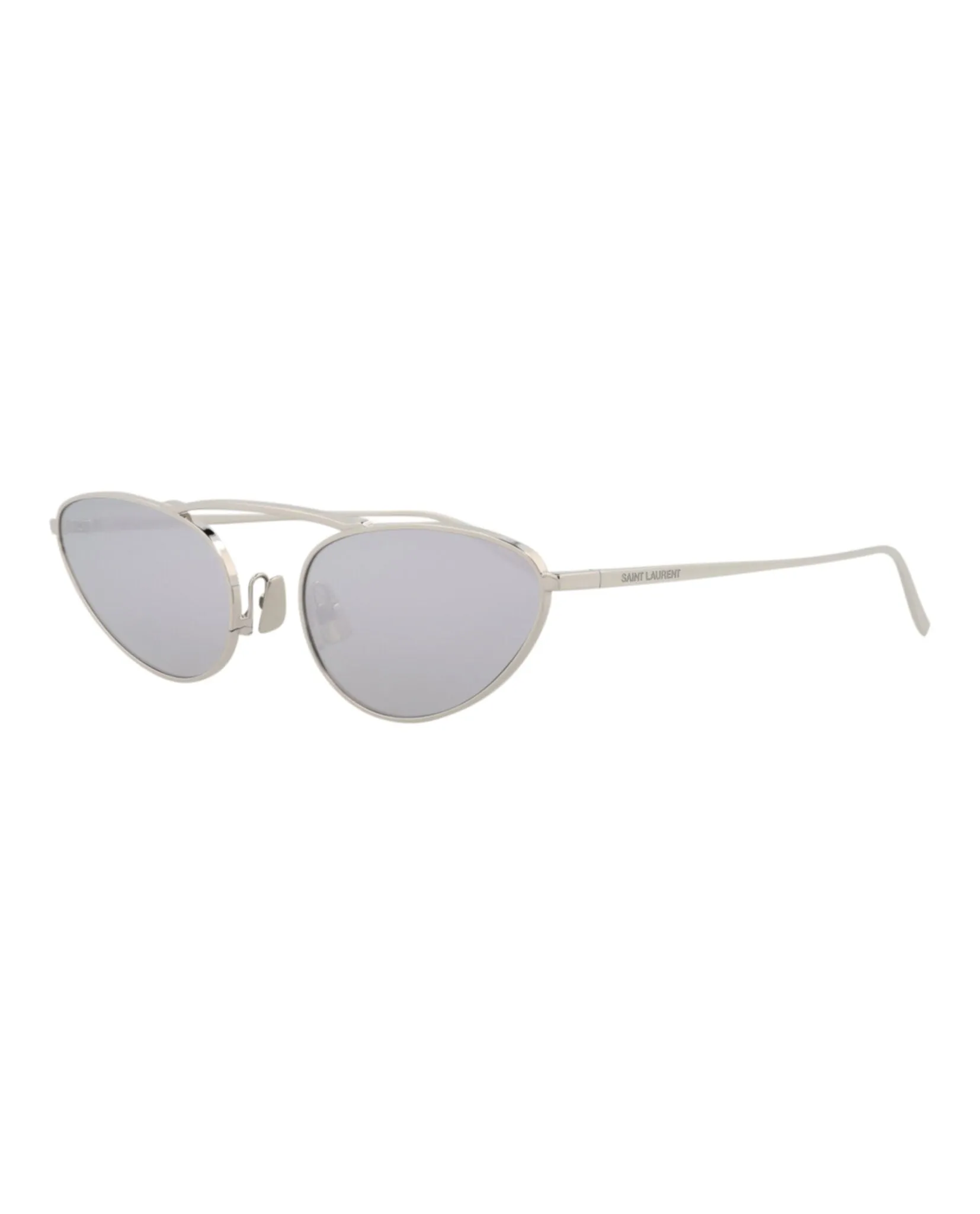 Saint Laurent Round-Frame Metal Sunglasses