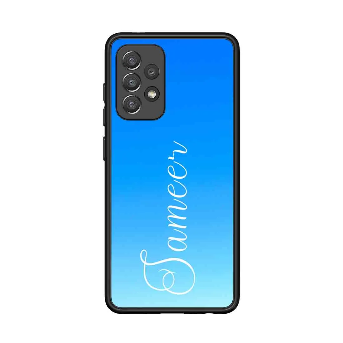 Samsung A52 Cover Customized with Name Design Phone Case - Blue Sea