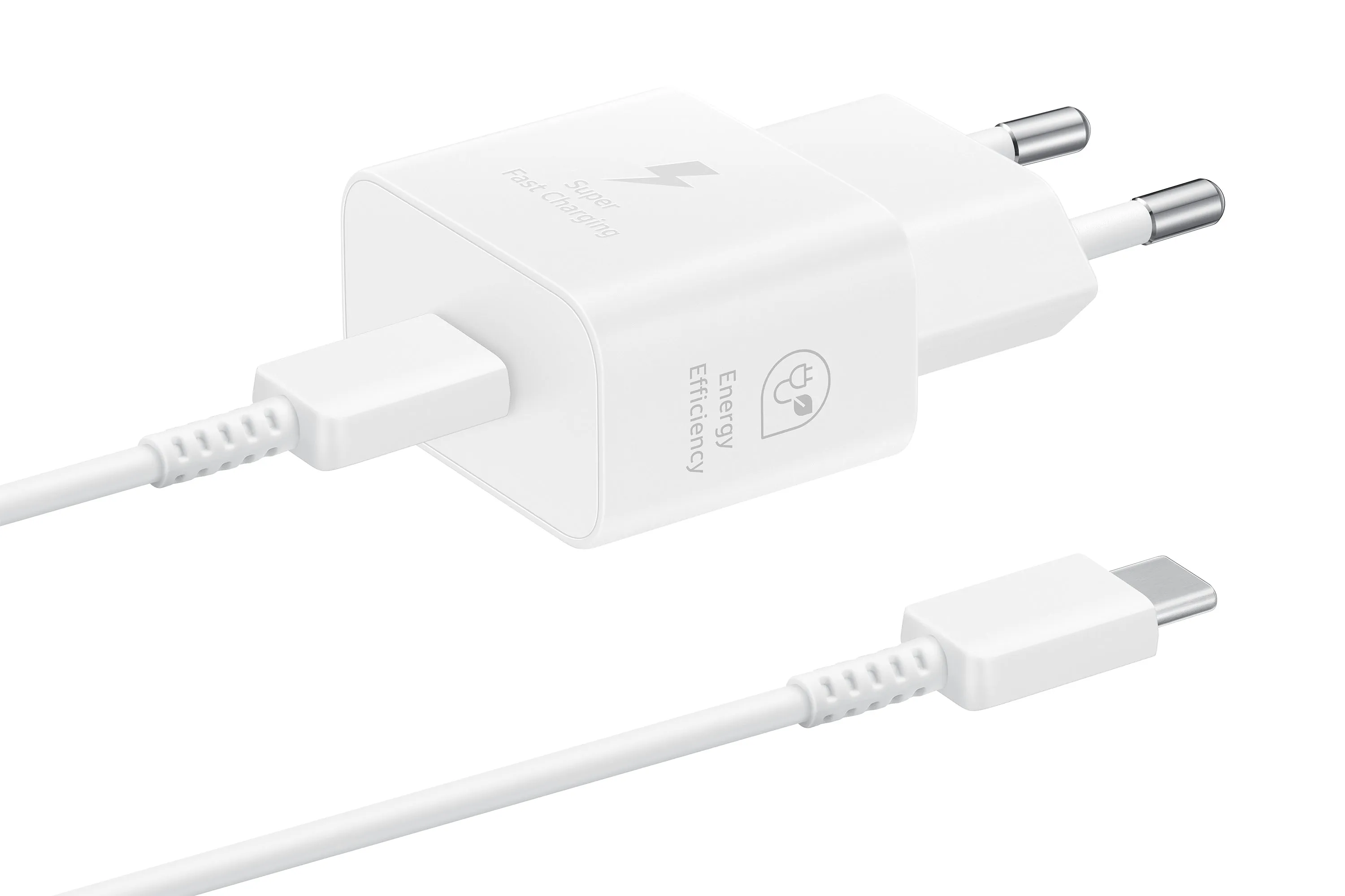 Samsung Quick Charger Usb C 25W With Data Cable White T2510xwe