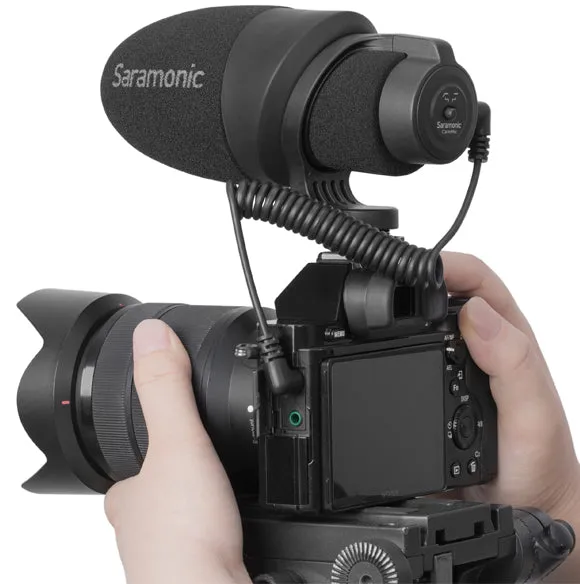 Saramonic CamMic Camera-Mount Shotgun  Microphone for DSLR Cameras and Smartphones