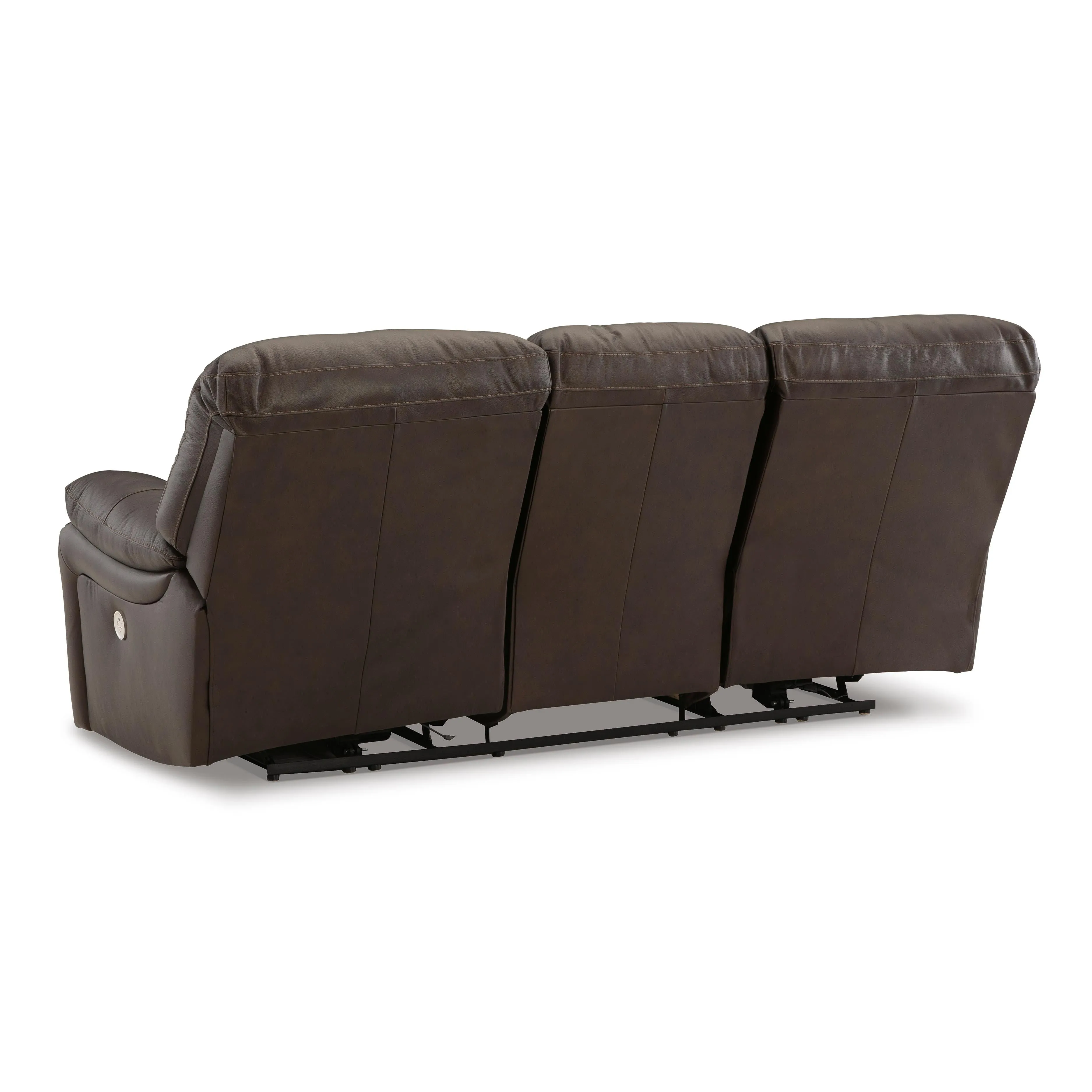 Signature Design by Ashley Leesworth Power Reclining Leather Match Sofa U4380887