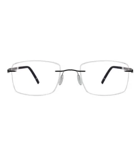 Silhouette Men's Black Square Optical Frame