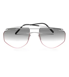 Silhouette Unisex Grey Taurus Pilot  Sunglasses