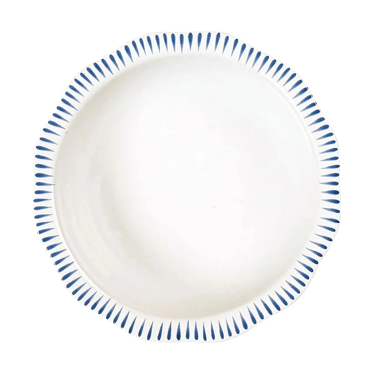 Sitio Stripe 12" Serving Bowl - Delft Blue