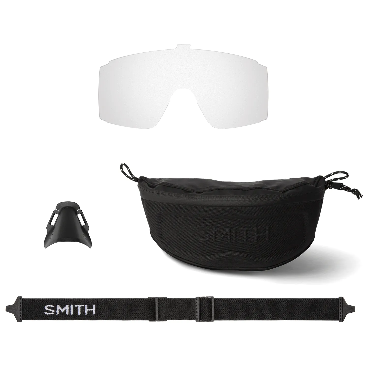 Smith Pursuit Sunglasses Matte Black/ChromaPop Glacier Photochromic Copper Blue Mirror   Clear