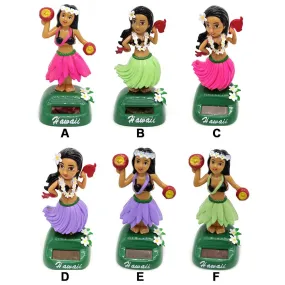 Solar Powered Dancing Hula Girl   Dancing Solar  Girl Toys Solar Hawaiian Car Home Decoration Beauty Grass Skirt Swing Small Orn