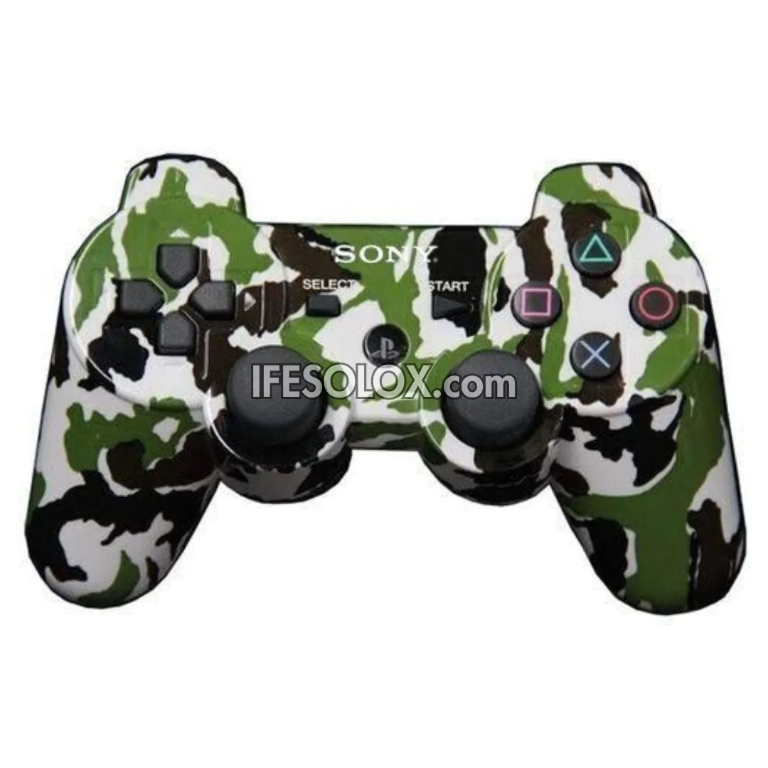 Sony PS3 DualShock 3 Game Controller (Green Camouflage) - Brand New