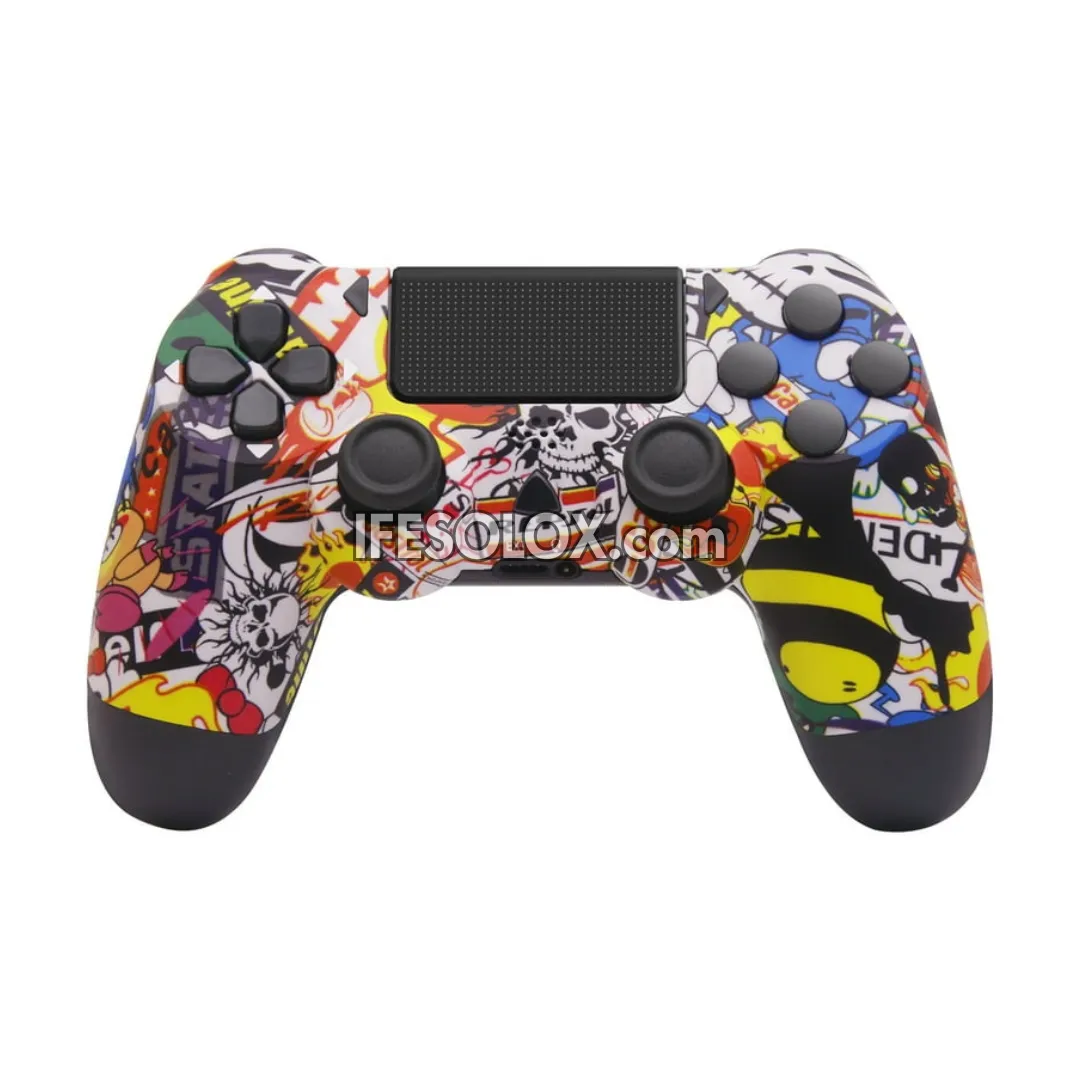 Sony PS4 DualShock 4 Game Controller for PS4, PC, Smartphones and Gadgets (Graffiti 02) - Brand New