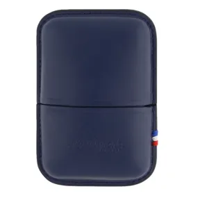 S.T. Dupont Line 2 Navy Blue Leather Lighter Case