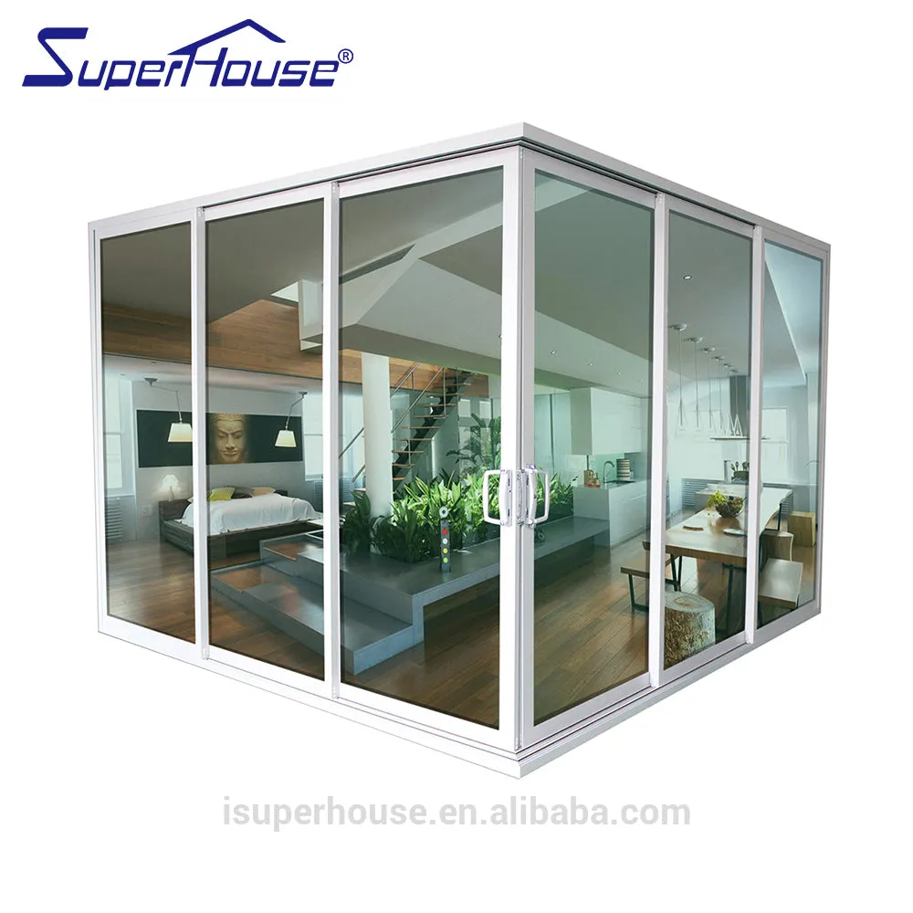 Superhouse Hot sale hurricane impact sliding metal glass doors