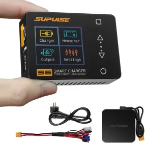 SUPULSE S6 Balance Charger Discharger for 1S-6S LiPo Battery NiMH/NiCD/Li-PO/Li-Fe/Pb