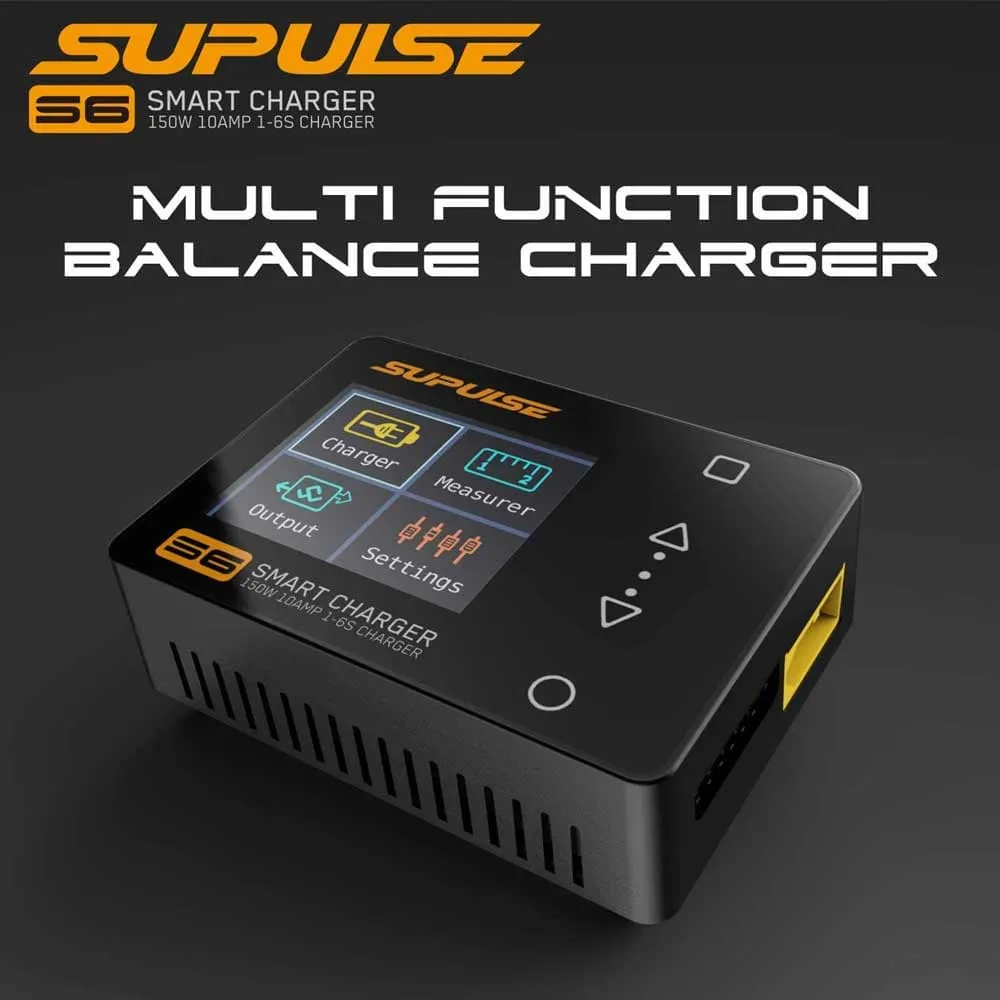 SUPULSE S6 Balance Charger Discharger for 1S-6S LiPo Battery NiMH/NiCD/Li-PO/Li-Fe/Pb