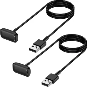 THRE【2 Pack 】For Fitbit Charge 6/Charge 5 /Fitbit Luxe Charger Charging Cable