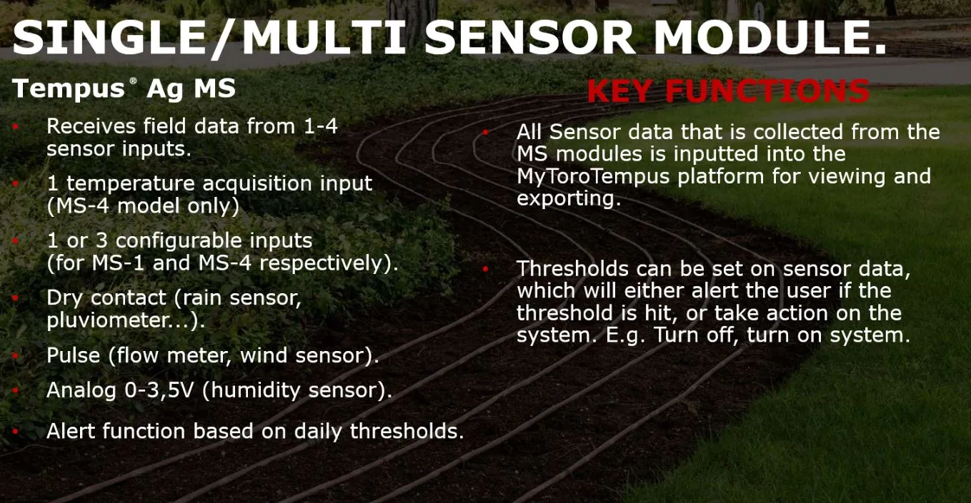 Toro Tempus AG-MS Single/Multi-Sensor Module