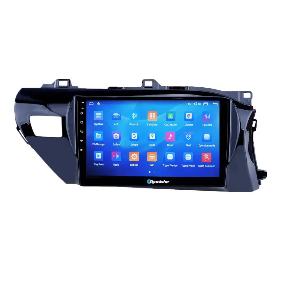 Toyota Hilux (15-21) - 10.1 Inch Roadstar Android Entertainment & GPS System With Voice Command