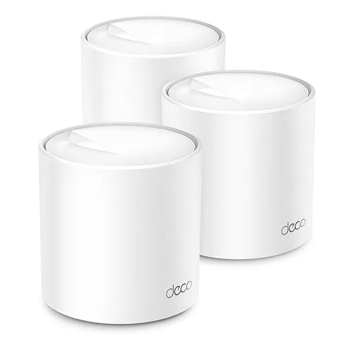 TP-Link Deco X50 (2-Pack) AX3000 Whole Home Mesh Dual Band Wi-Fi 6 System with 2402Mbps at 5GHz, 574Mbps at 2.4GHz, Covers Up to 4,500 sq.ft., Connect 150 Devices, Router/AP Mode, MU-MIMO, Beamforming, IPv6, OFDMA, IPTV, Alexa Supported