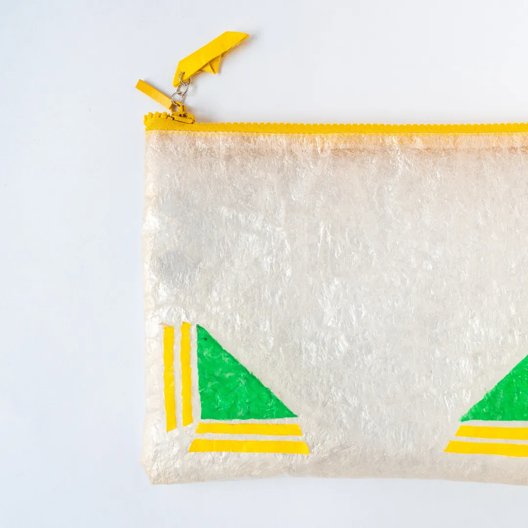 Transparent Triangles Pouch