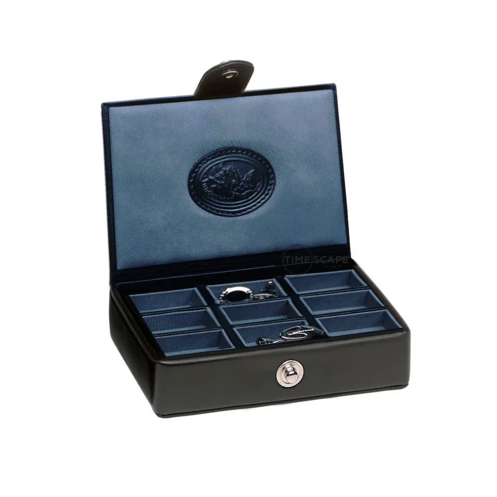 UNDERWOOD (LONDON) - 6-Unit Leather Cufflinks Box | UN220/BLK