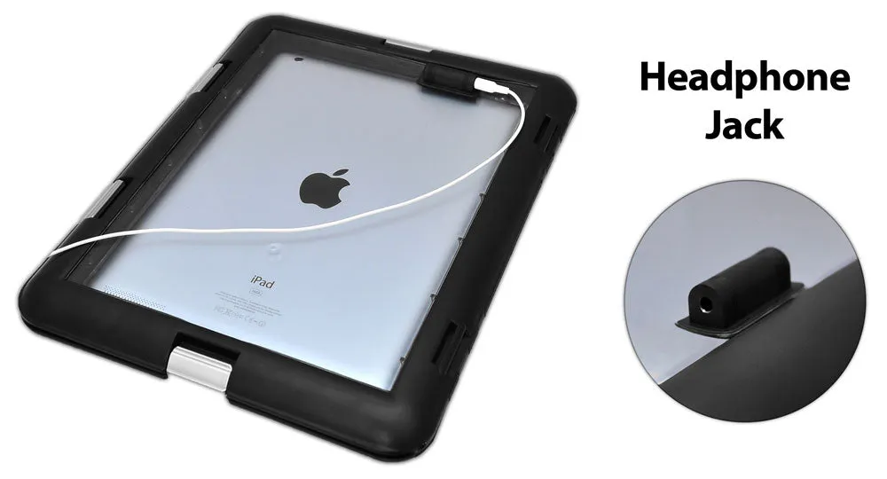 Universal Waterproof Ipad Marine Grade Case With Headphone Jack – Compatible With Other Tablet Pcs And Ereaders (Black)