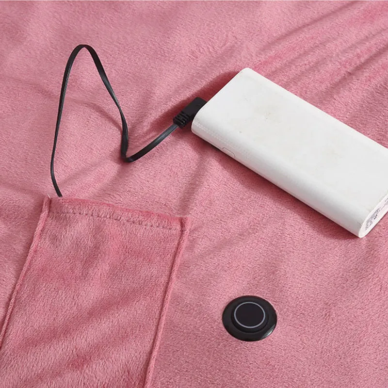 USB heating blanket for comfort and warmth