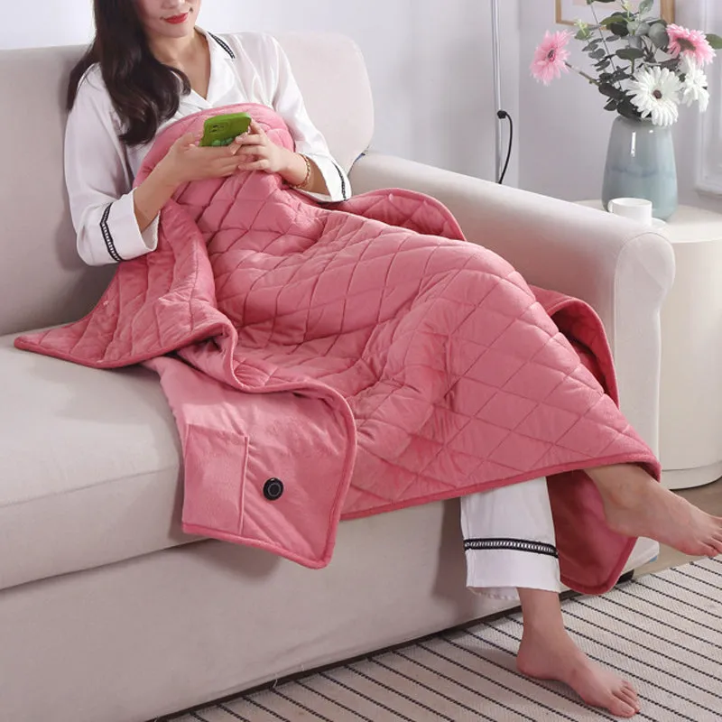 USB heating blanket for comfort and warmth