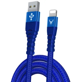 USB iPhone Charger Cable 2M Pack of 3 Braided Lightning Charging Cable Heavy Duty Quick Charger