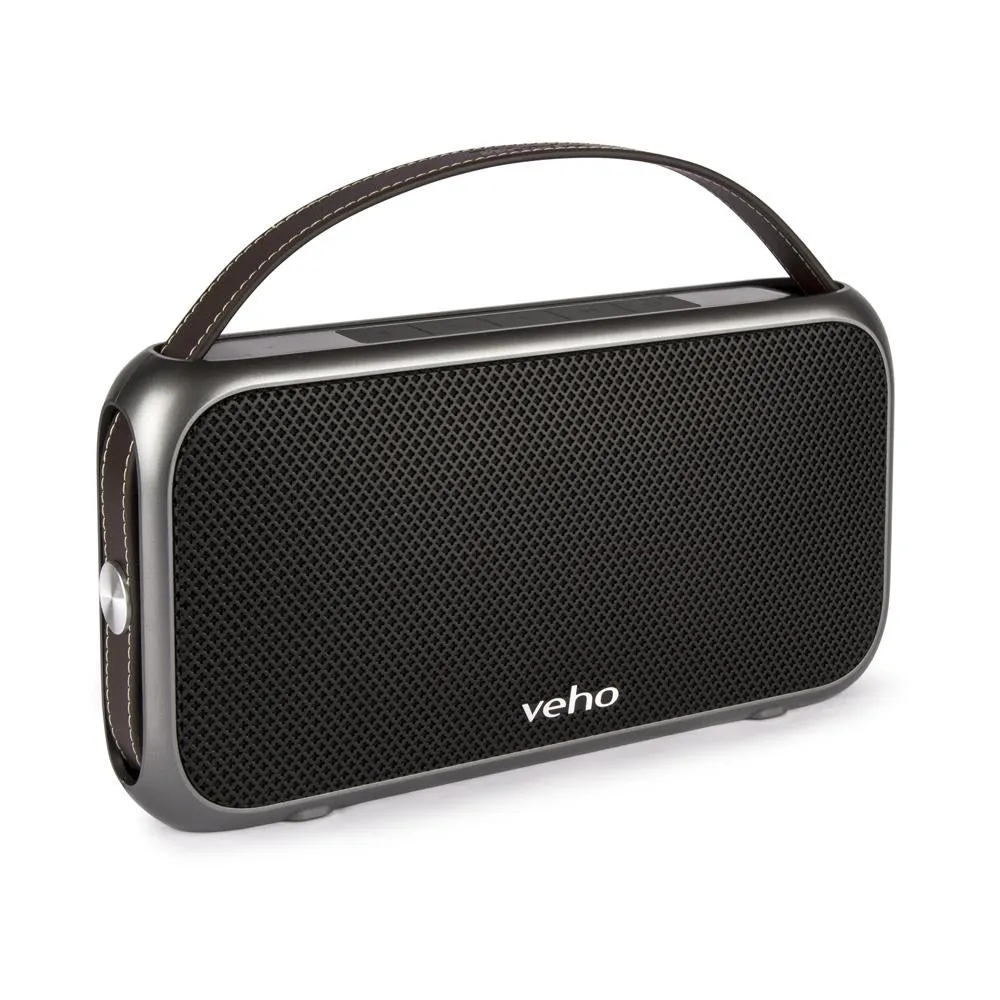 Veho M7 Mode Retro Bluetooth Speaker | Wireless | Water Resistant IPX4 | 3900mAh Power Bank | Rechargeable | Compatiable with Smartphones/Tablets/MP3 Players