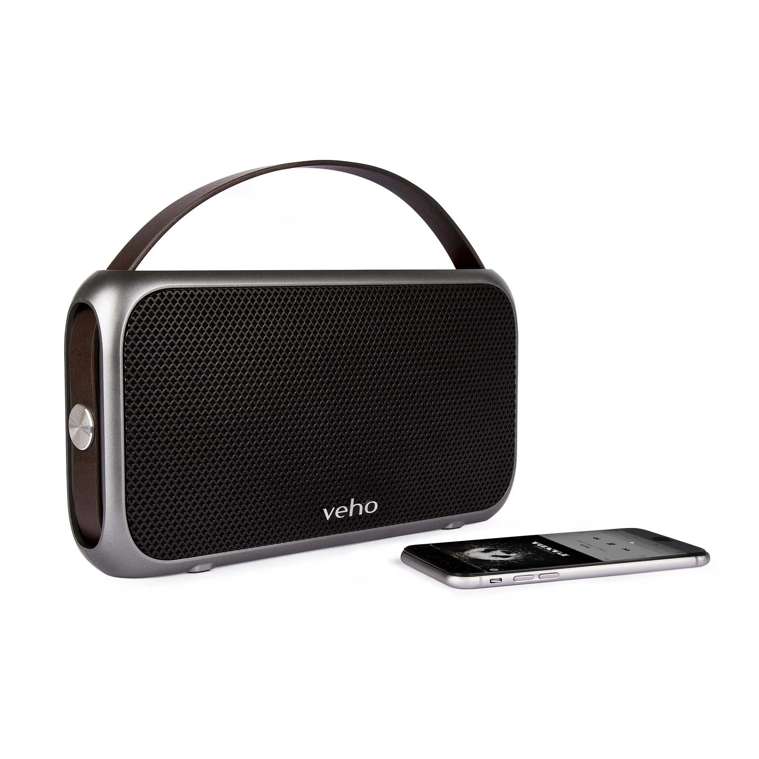 Veho M7 Mode Retro Bluetooth Speaker | Wireless | Water Resistant IPX4 | 3900mAh Power Bank | Rechargeable | Compatiable with Smartphones/Tablets/MP3 Players