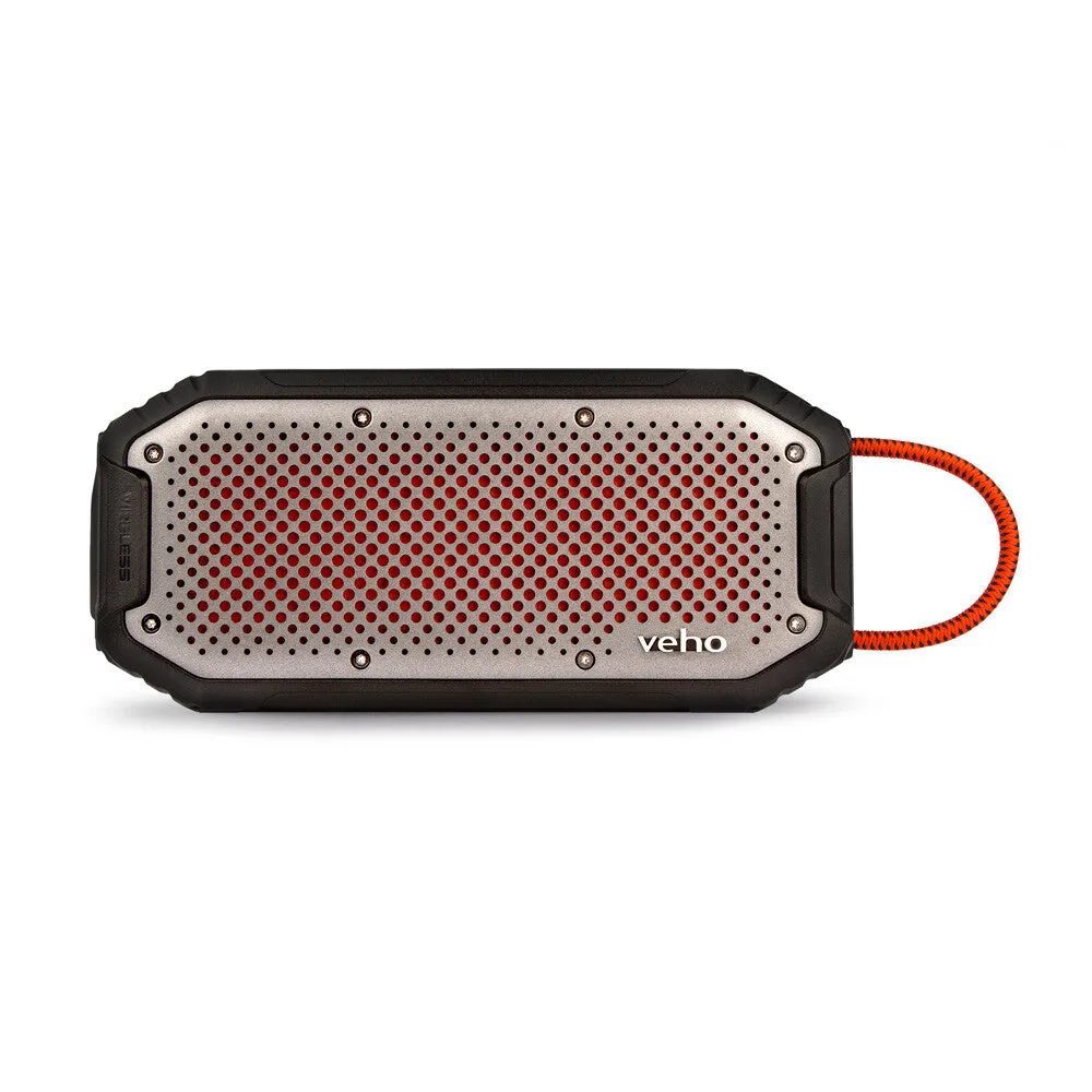 Veho MX-1 Water Resistant Rugged Bluetooth wireless Speaker with built-in power bank