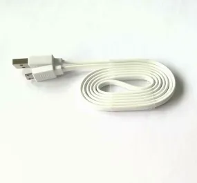 White Micro USB Fast Charger Flat Cable Cord for JBL pulse 3 2 flip 2 3 Speaker