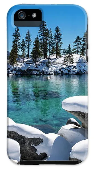 Winter Wave - Sand Harbor Lake Tahoe By Brad Scott - Phone Case