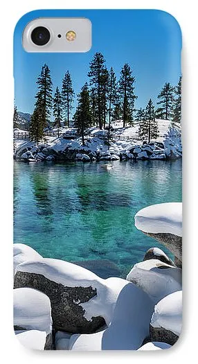 Winter Wave - Sand Harbor Lake Tahoe By Brad Scott - Phone Case