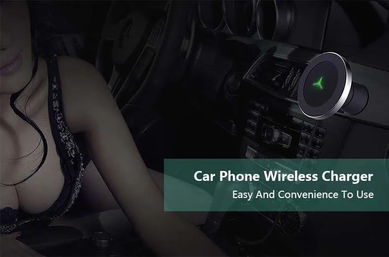 Wireless Car Charger Mount for Samsung iPhone