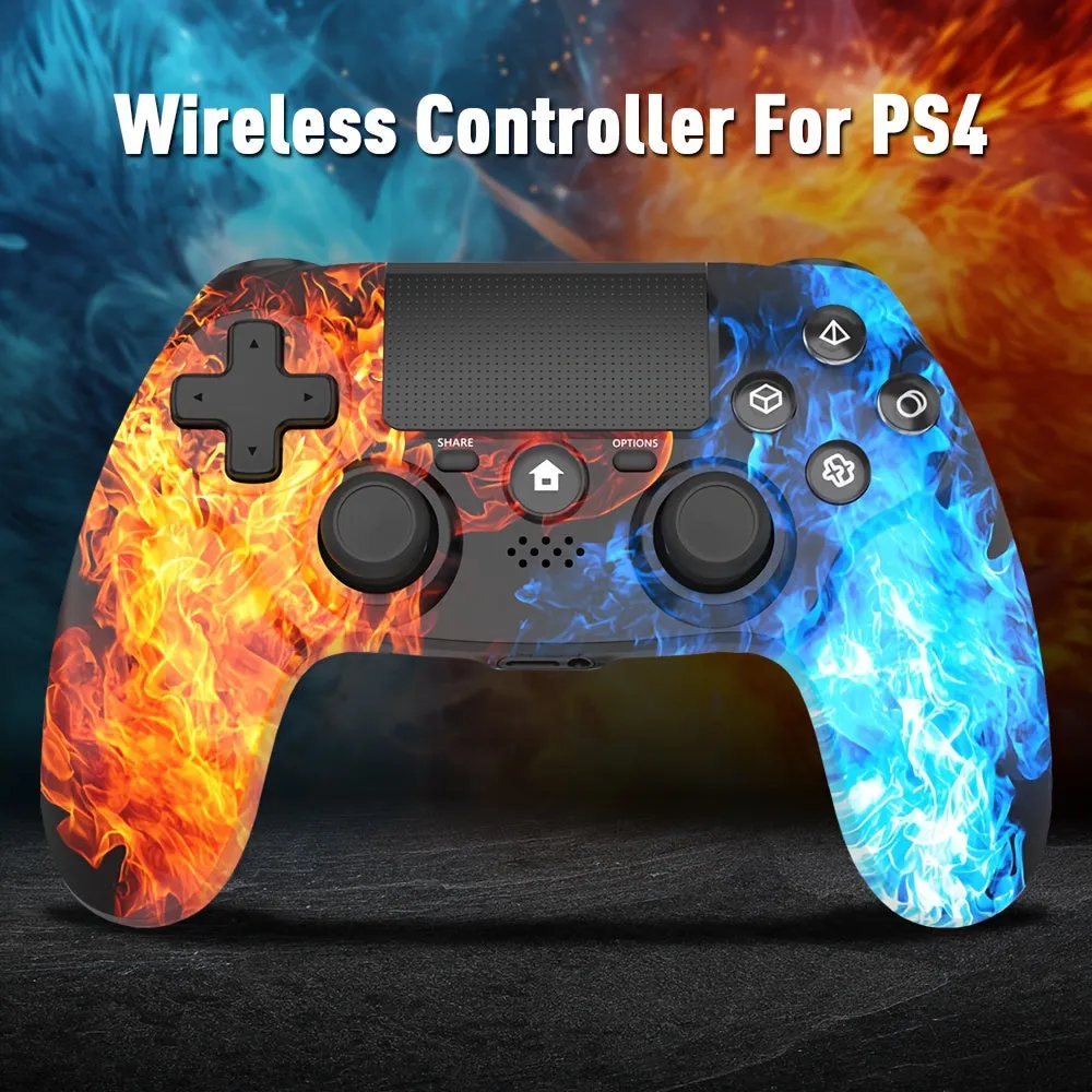 Wireless PS4 Remote Gamepad with Dual Vibration and Multi-Platform Compatibility