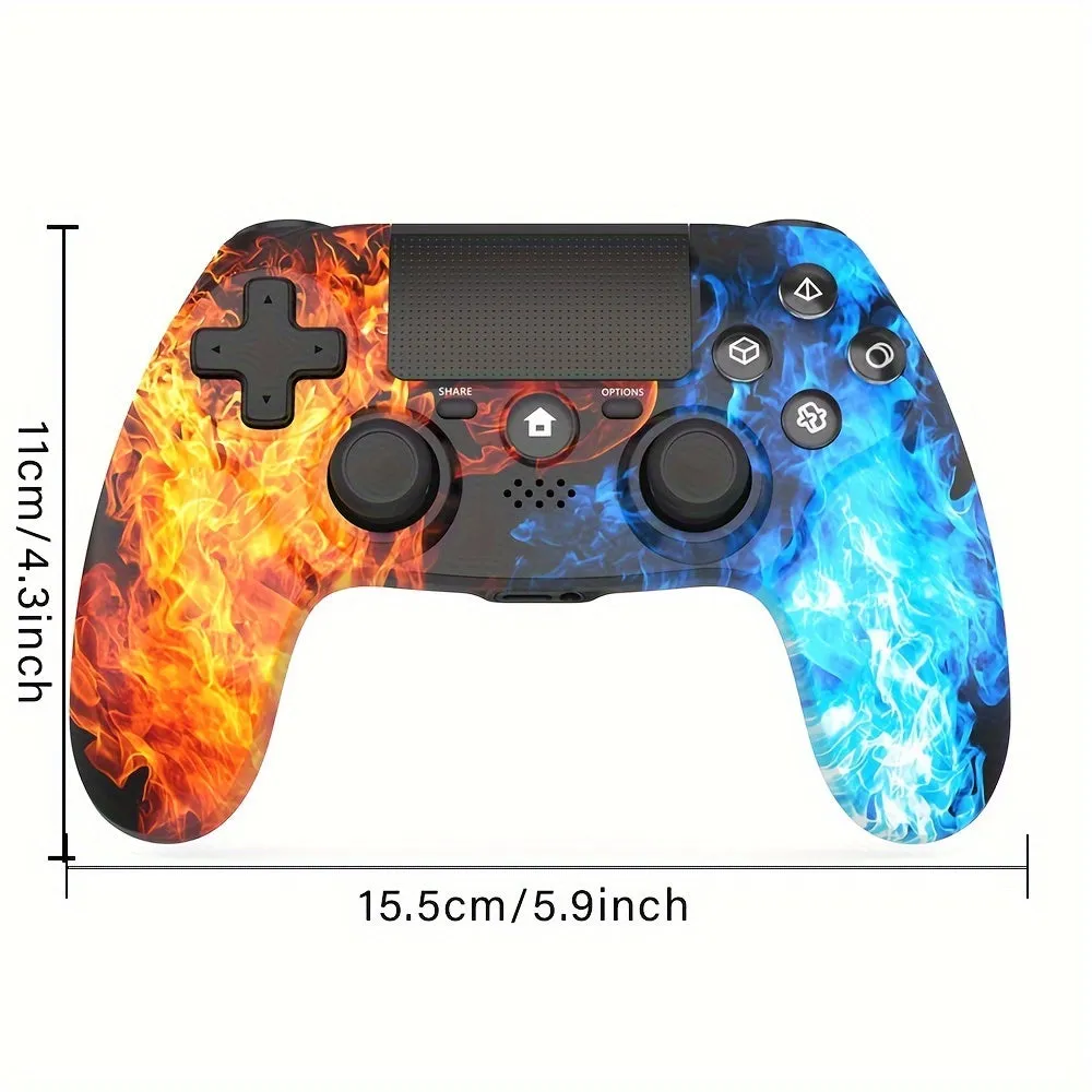 Wireless PS4 Remote Gamepad with Dual Vibration and Multi-Platform Compatibility