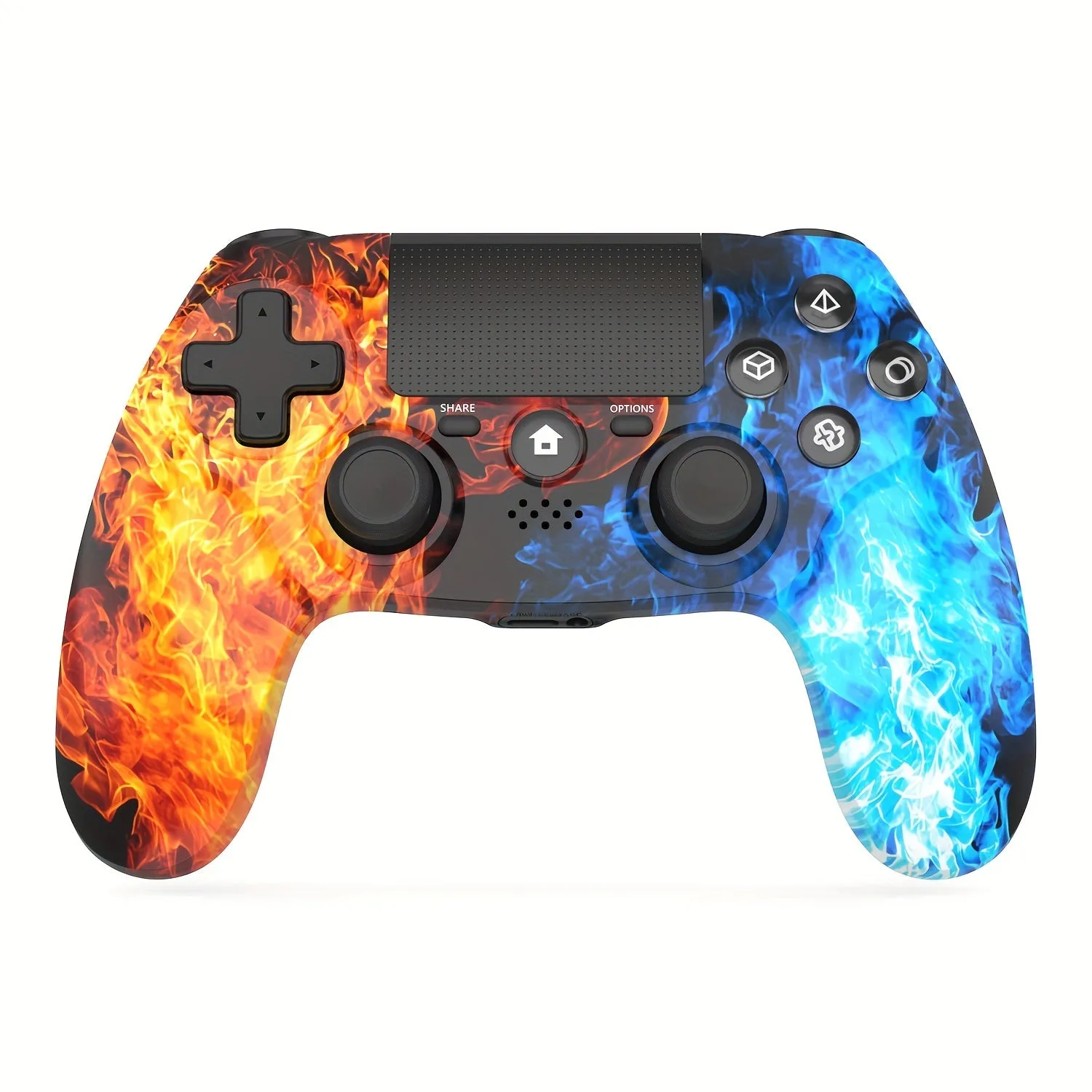 Wireless PS4 Remote Gamepad with Dual Vibration and Multi-Platform Compatibility