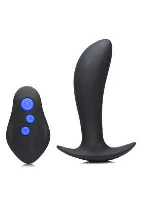 Zeus Pro-Shocker 8x Vibrating and E-Stim Silicone Rechargeable Prostate Plug with Remote Control